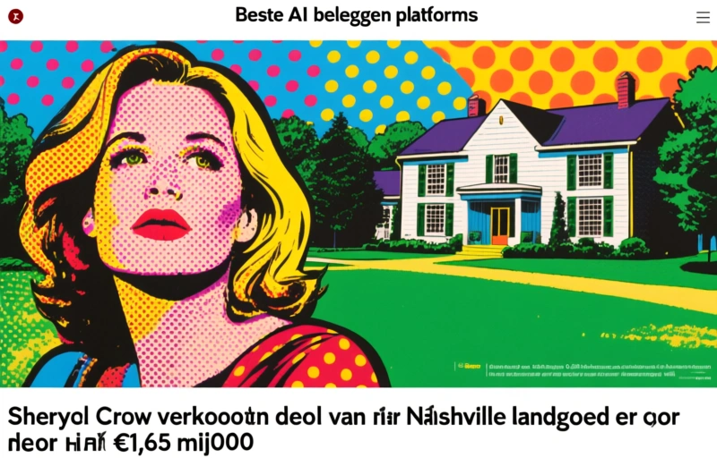 Sheryl Crow verkoopt deel van haar Nashville landgoed voor €1,65 miljoen
