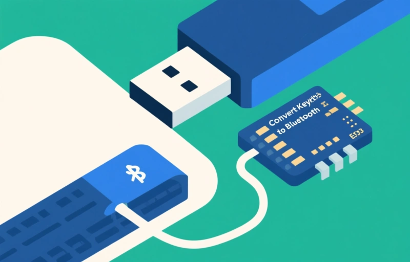 Convert USB Keyboards to Bluetooth with ESP32: A Wireless DIY Guide