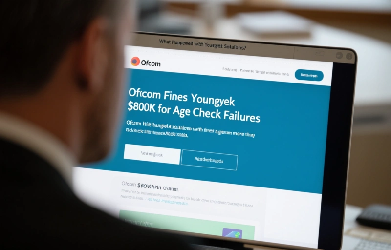 Visual representation of Ofcom Fines Youngtek $800K for Age Check Failures
