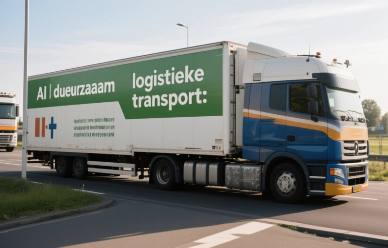 Visuele weergave van AI en duurzaam transport