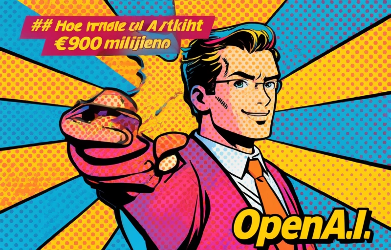 Visuele weergave van Anthropic overtreft OpenAI met recordwaardering van €900 miljard