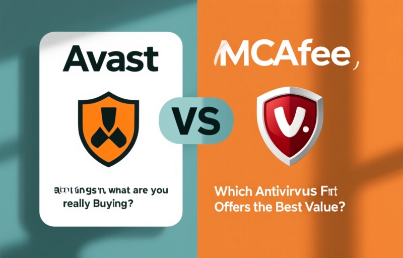 Visual representation of Avast vs. McAfee