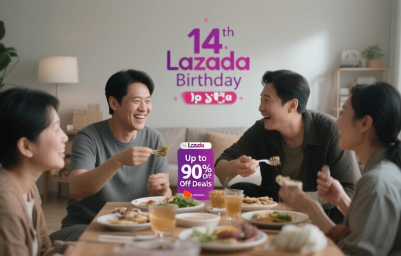 Lazada's 14th Birthday Sale: Up to 90% Off Deals