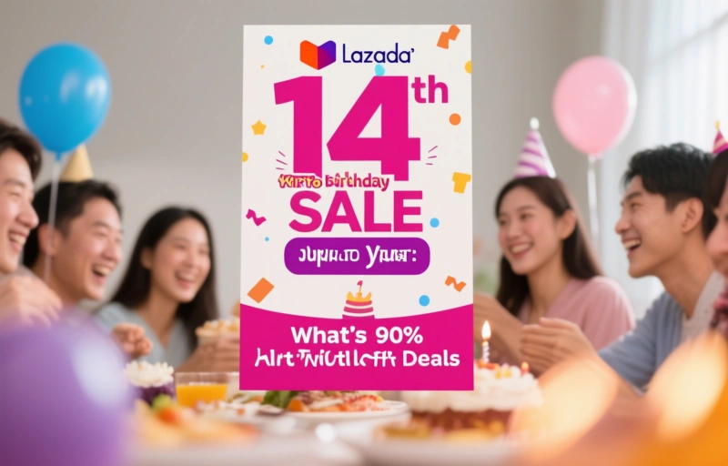 Visual representation of Lazada's 14th Birthday Sale