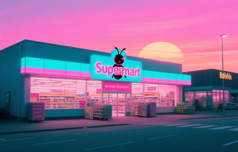 Visuele weergave van Busy Ant Supermarkt vult gat in boodschappenmarkt Georgiana