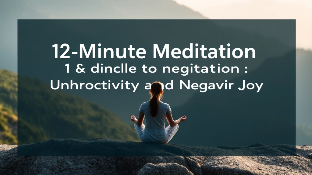 12-Minute Meditation to Unhook from Negativity and Savor Joy