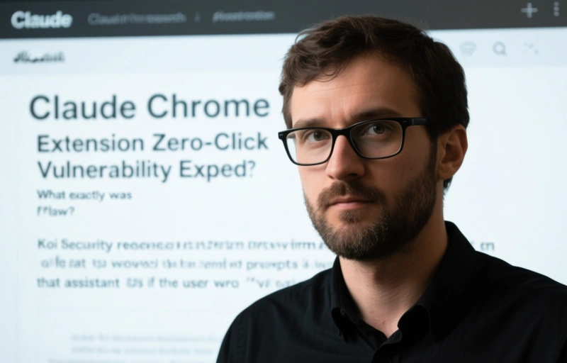 Visual representation of Claude Chrome Extension Zero-Click Vulnerability Exposed