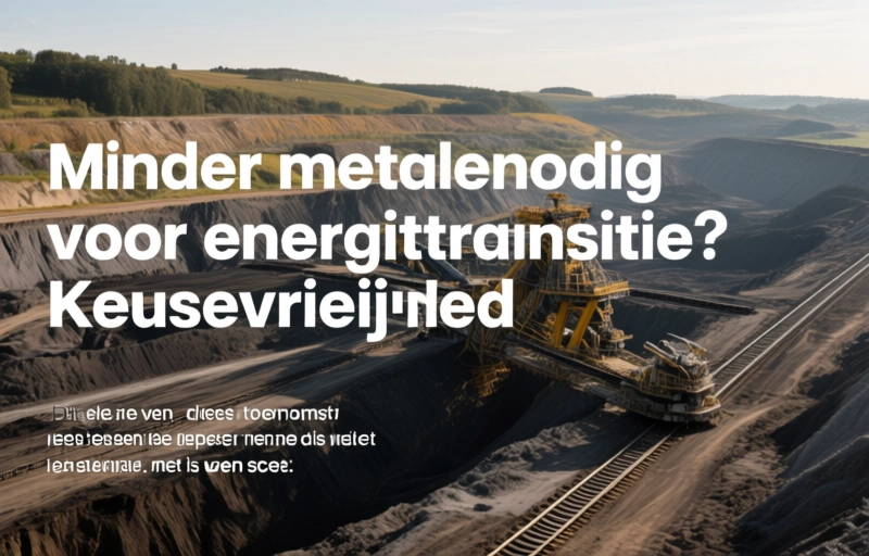 Visuele weergave van Minder metalen nodig voor energietransitie? Keuzevrijheid