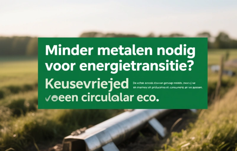 Visuele weergave van Minder metalen nodig voor energietransitie? Keuzevrijheid