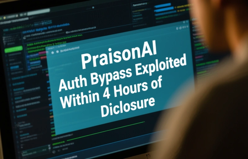 Visual representation of PraisonAI Auth Bypass Exploited Within 4 Hours of Disclosure