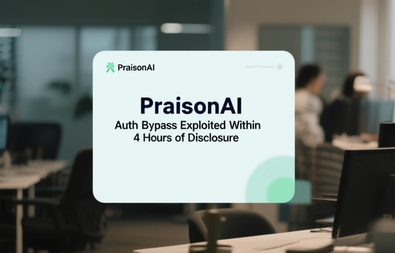 Visual representation of PraisonAI Auth Bypass Exploited Within 4 Hours of Disclosure