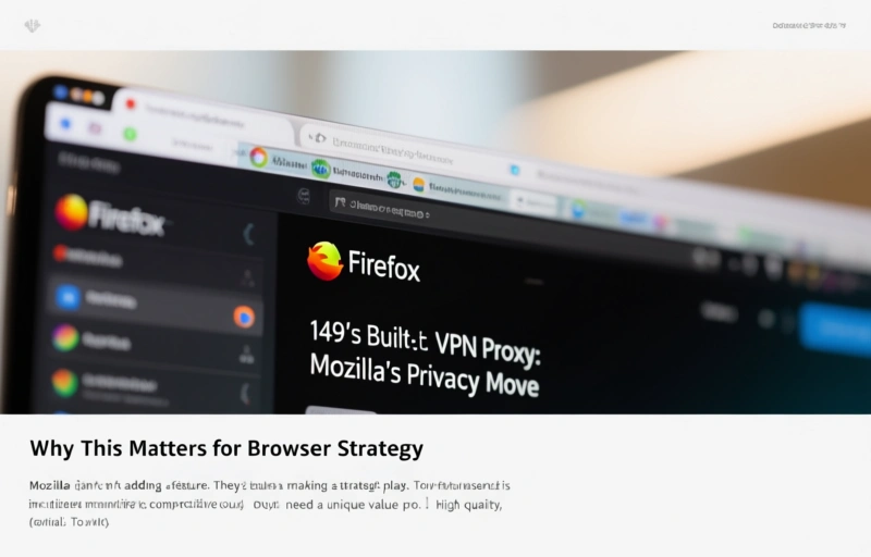 Visual representation of Firefox 149's Built-in VPN Proxy