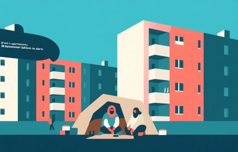 Brand in appartementencomplex: 38 bewoners dakloos na alarm