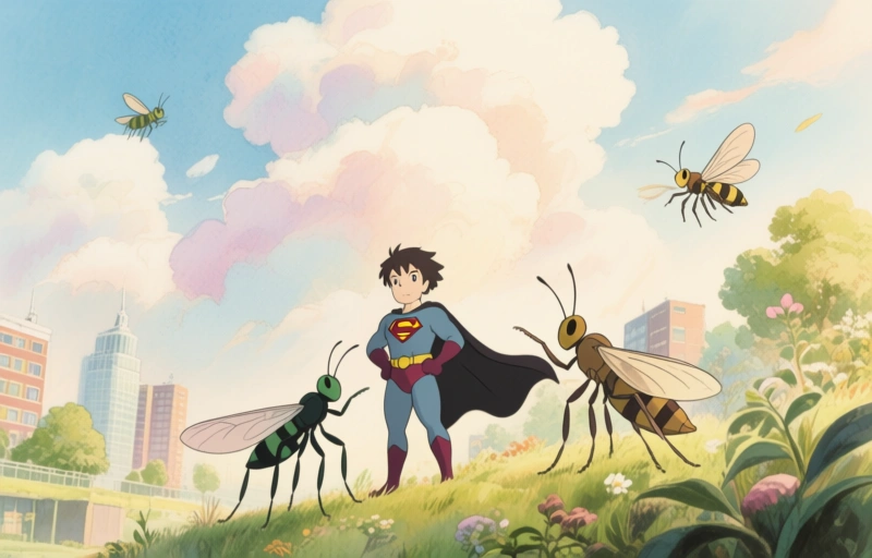Insecten als superhelden bij Stad & Natuur op de Kemphaan
