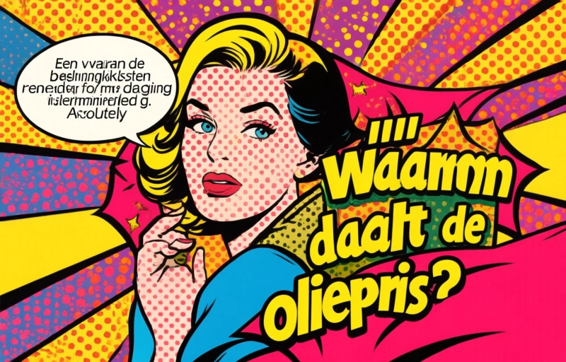 Visuele weergave van Olieprijs daalt door wapenstilstand VS-Iran