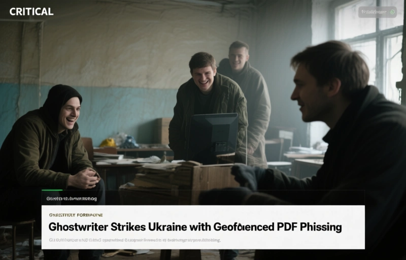 Ghostwriter Strikes Ukraine with Geofenced PDF Phishing