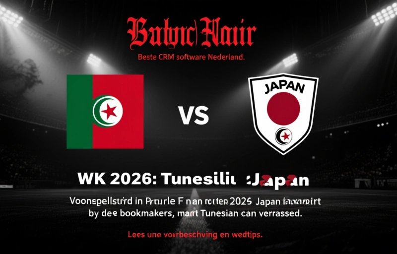 WK 2026: Tunesië vs Japan - Voorspelling & Wedtips