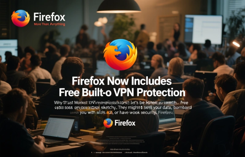 Visual representation of Firefox Now Includes Free Built-In VPN Protection