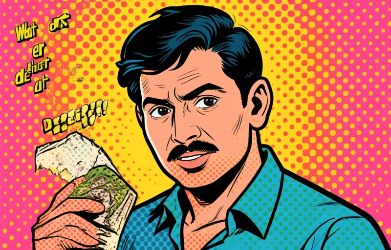 Visuele weergave van Indiase roepie daalt