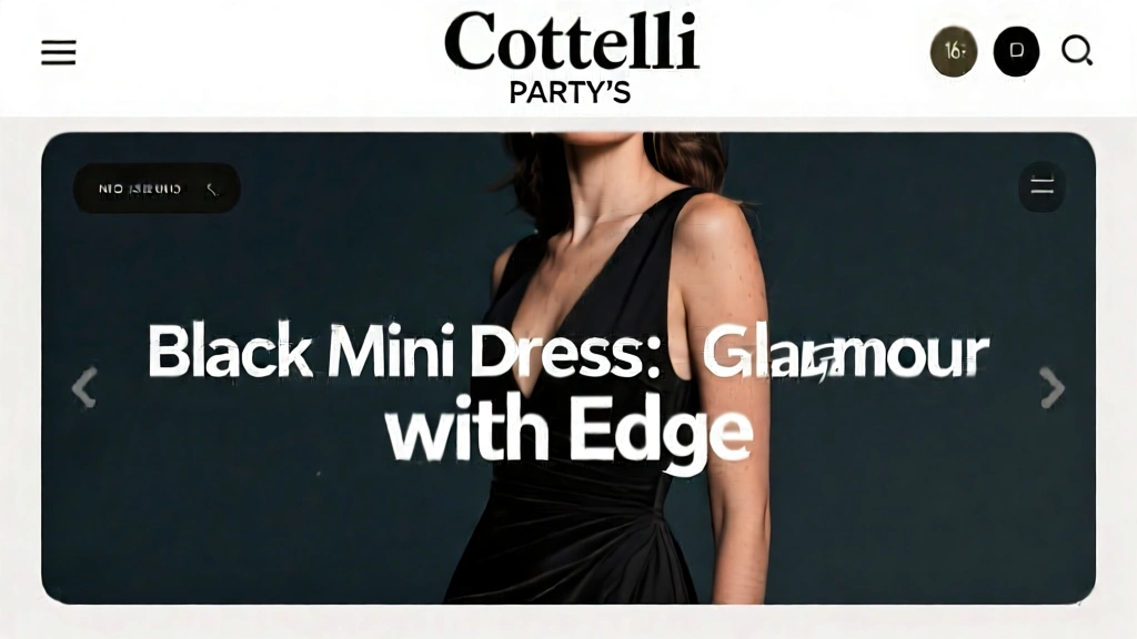 Cottelli PARTY's Black Mini Dress: Elegant Glamour with Edge
