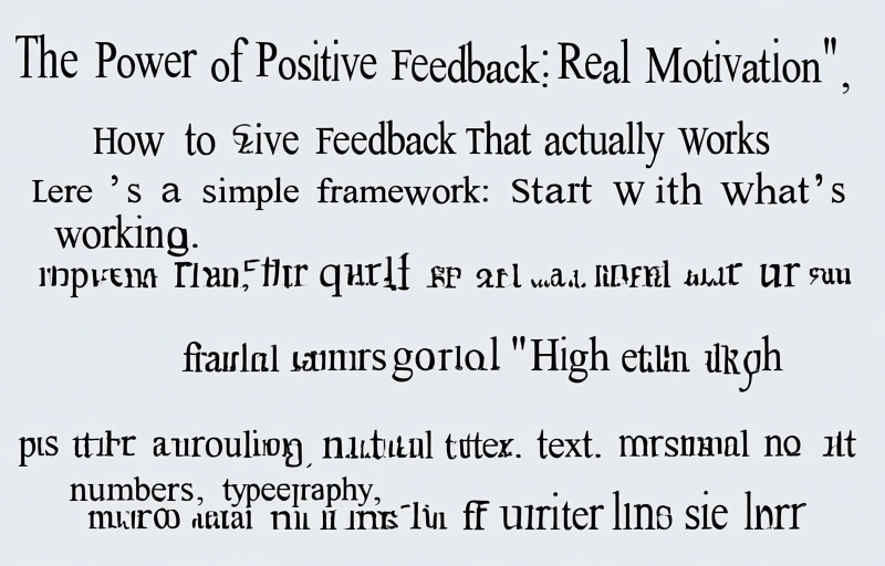 Visual representation of The Power of Positive Feedback