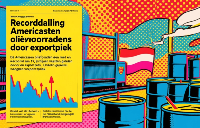 Recorddaling Amerikaanse olievoorraden door exportpiek