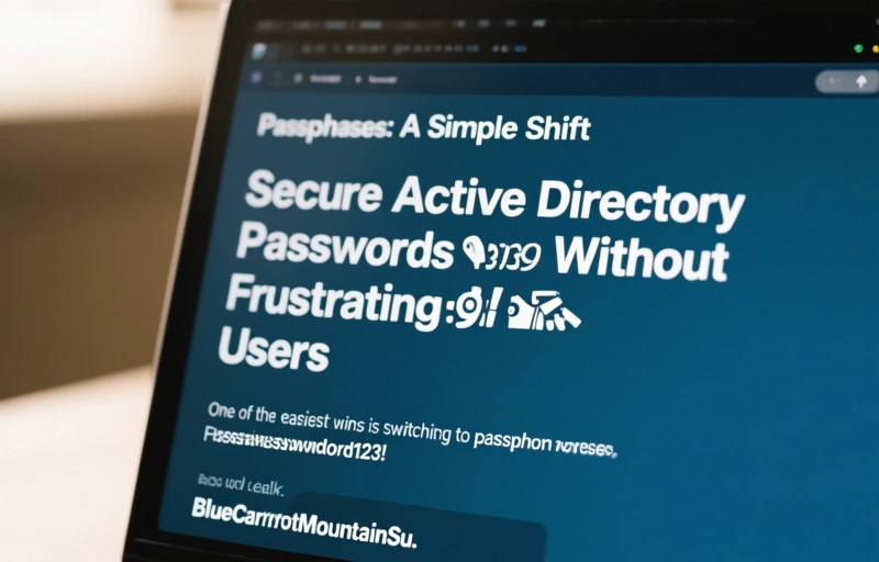 Visual representation of Secure Active Directory Passwords Without Frustrating Users