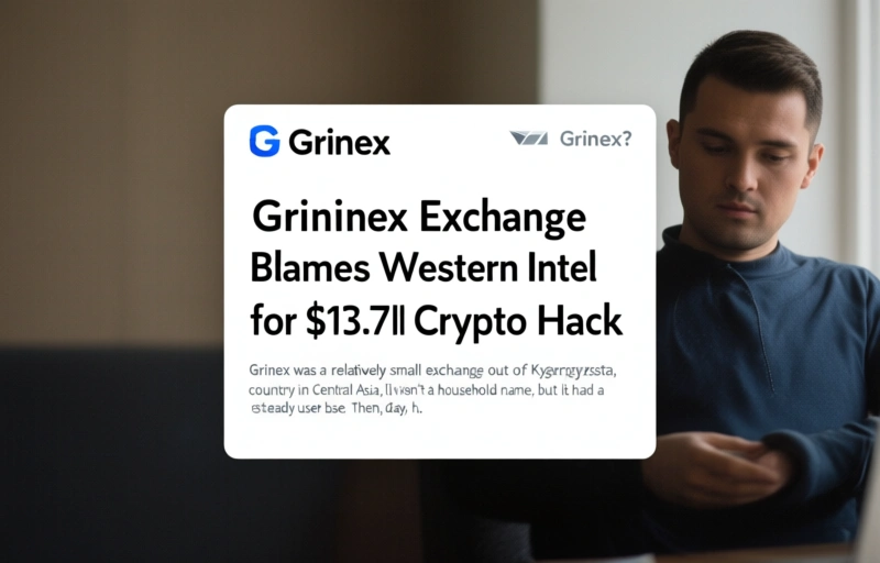 Visual representation of Grinex Exchange Blames Western Intel for $13.7M Crypto Hack