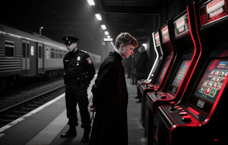 Tiener opgepakt voor illegaal gokken naast Russisch station