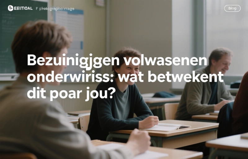 Bezuinigingen volwassenenonderwijs: wat betekent dit voor jou?