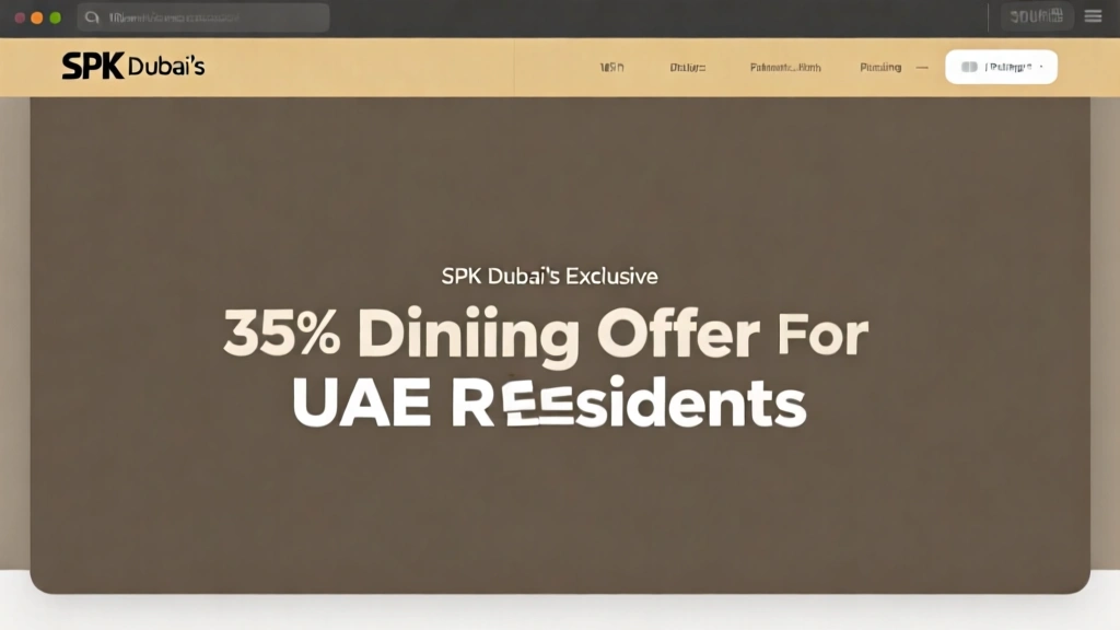 SPK Dubai's Exclusive 35% Dining Offer for UAE Residents