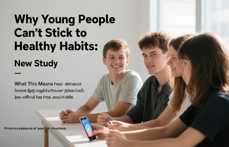 Visual representation of Why Young People Can't Stick to Healthy Habits