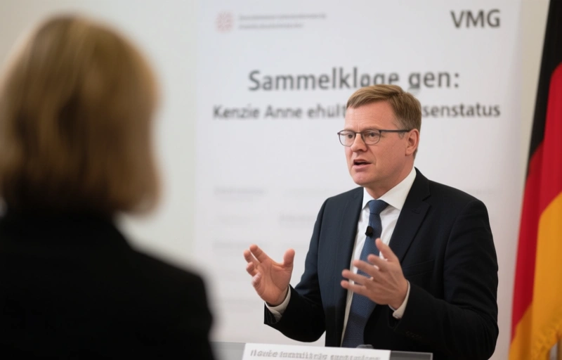 Visuelle Darstellung von Sammelklage gegen VMG