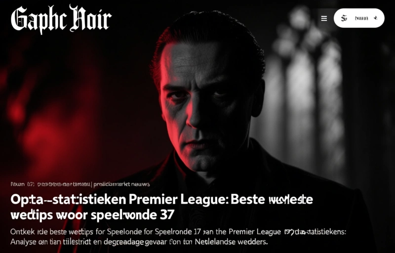 Opta-statistieken Premier League: Beste wedtips voor speelronde 37