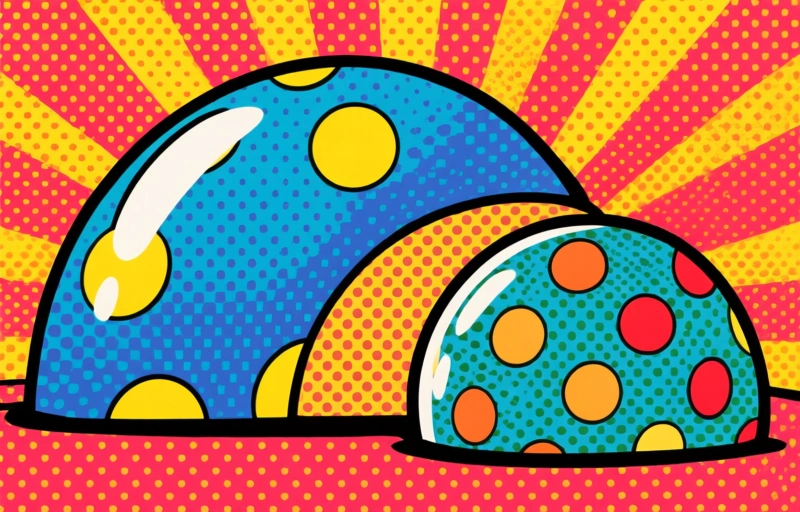 Visuelle Darstellung von Kuppeln und Kugeln