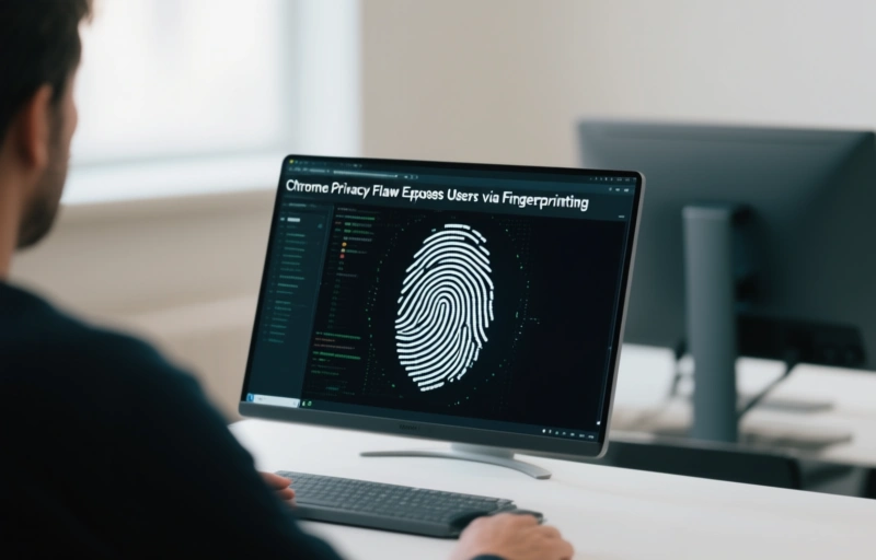 Visual representation of Chrome Privacy Flaw Exposes Users via Fingerprinting