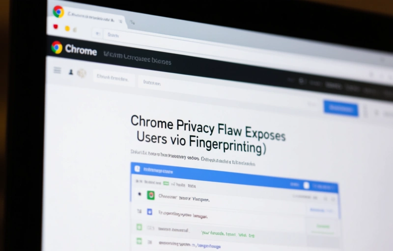 Visual representation of Chrome Privacy Flaw Exposes Users via Fingerprinting