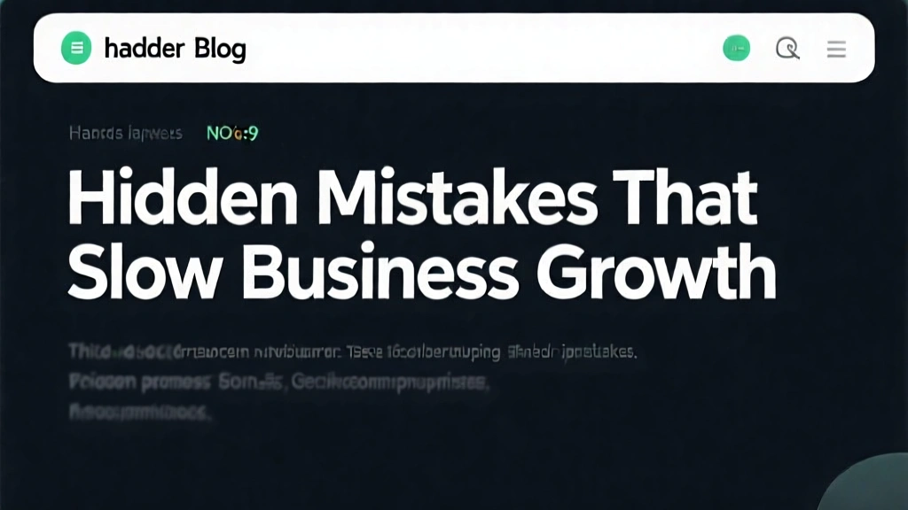 Hidden Mistakes That Slow Business Growth