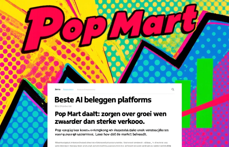 Pop Mart daalt: zorgen over groei wegen zwaarder dan sterke verkoop