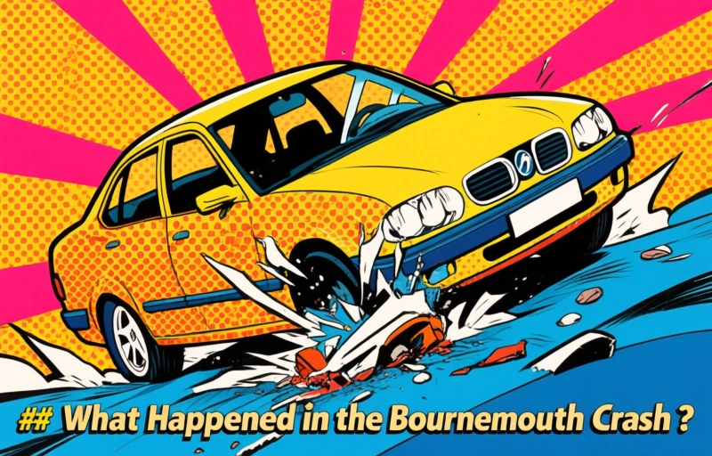Visual representation of Car Flips After Clipping Another Vehicle in Bournemouth