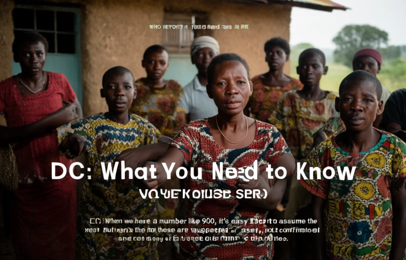 Visual representation of WHO Reports 900 Suspected Ebola Cases in DRC