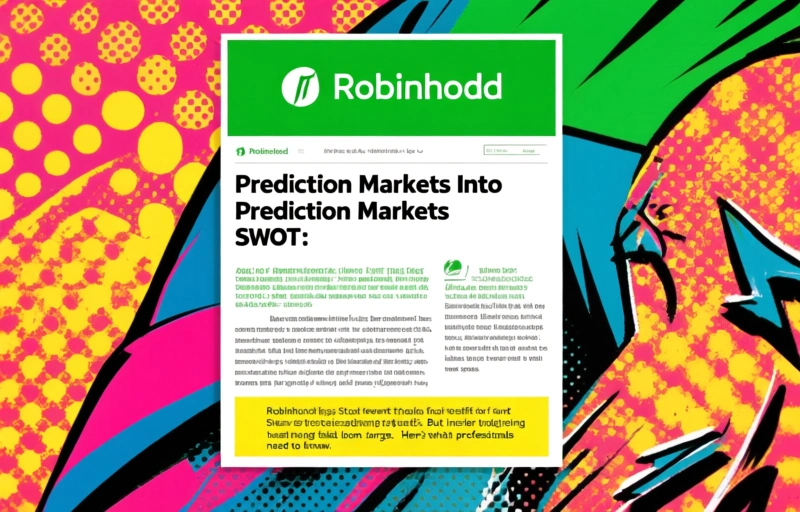 Robinhood SWOT: Stock Shifts Into Prediction Markets
