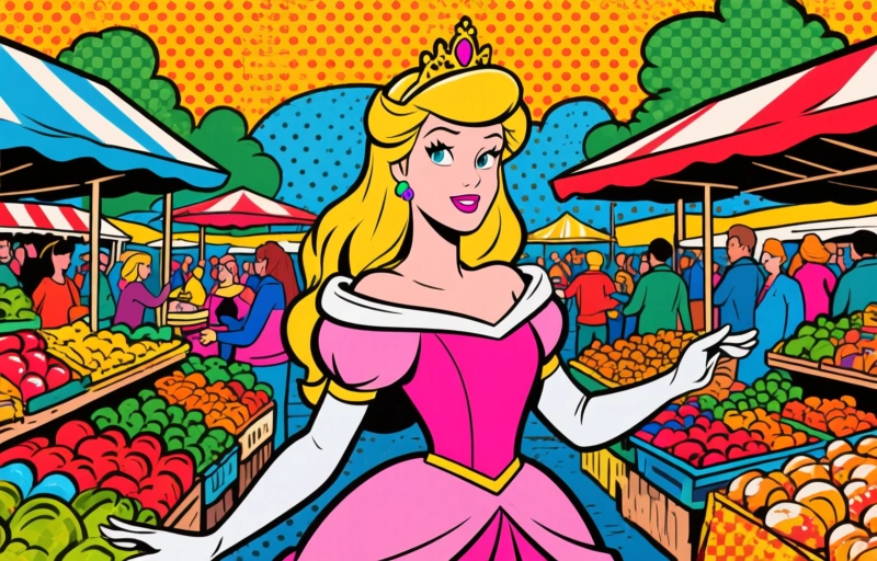 Visuele weergave van Gratis Fantasia Disneymarkt in Vught