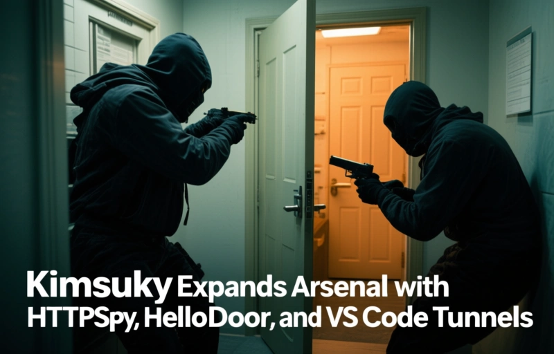 Visual representation of Kimsuky Expands Arsenal with HTTPSpy, HelloDoor, and VS Code Tunnels