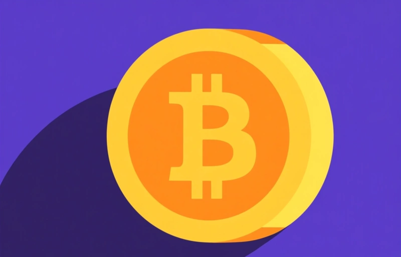 Visual representation of Bitcoin in vrije val