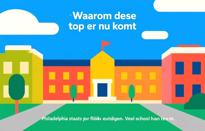 Visuele weergave van Eerste geloofstop in Philadelphia schooldistrict