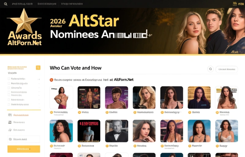 Visual representation of 2026 AltStar Awards Nominees Announced by AltPorn.Net