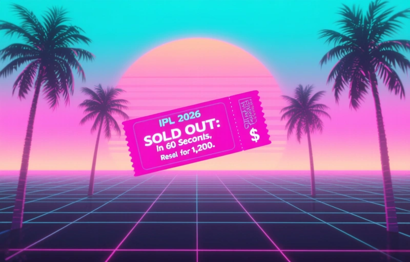 IPL 2026 Ticket Crisis: Sold Out in 60 Seconds, Resold for $1,200