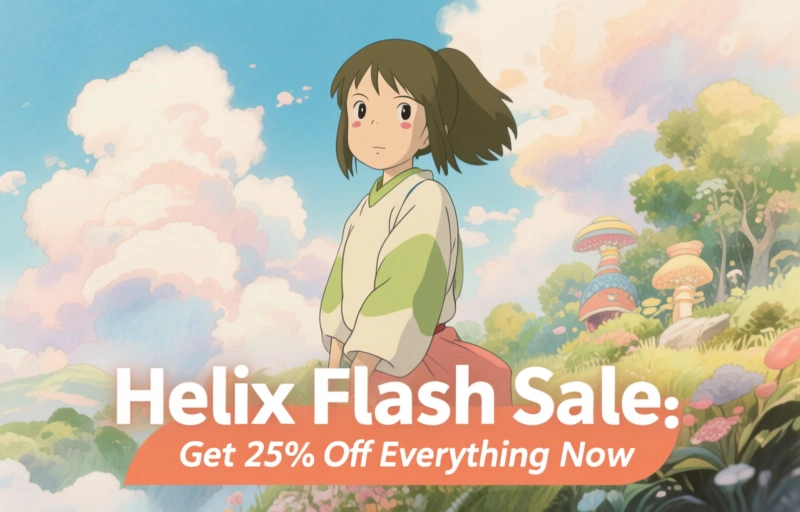 Helix Flash Sale: Get 25% Off Everything Now