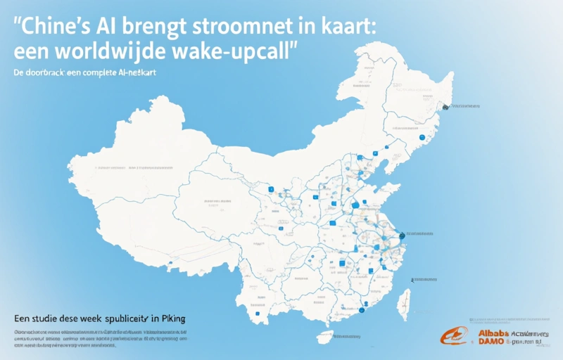 Visuele weergave van China's AI brengt stroomnet in kaart